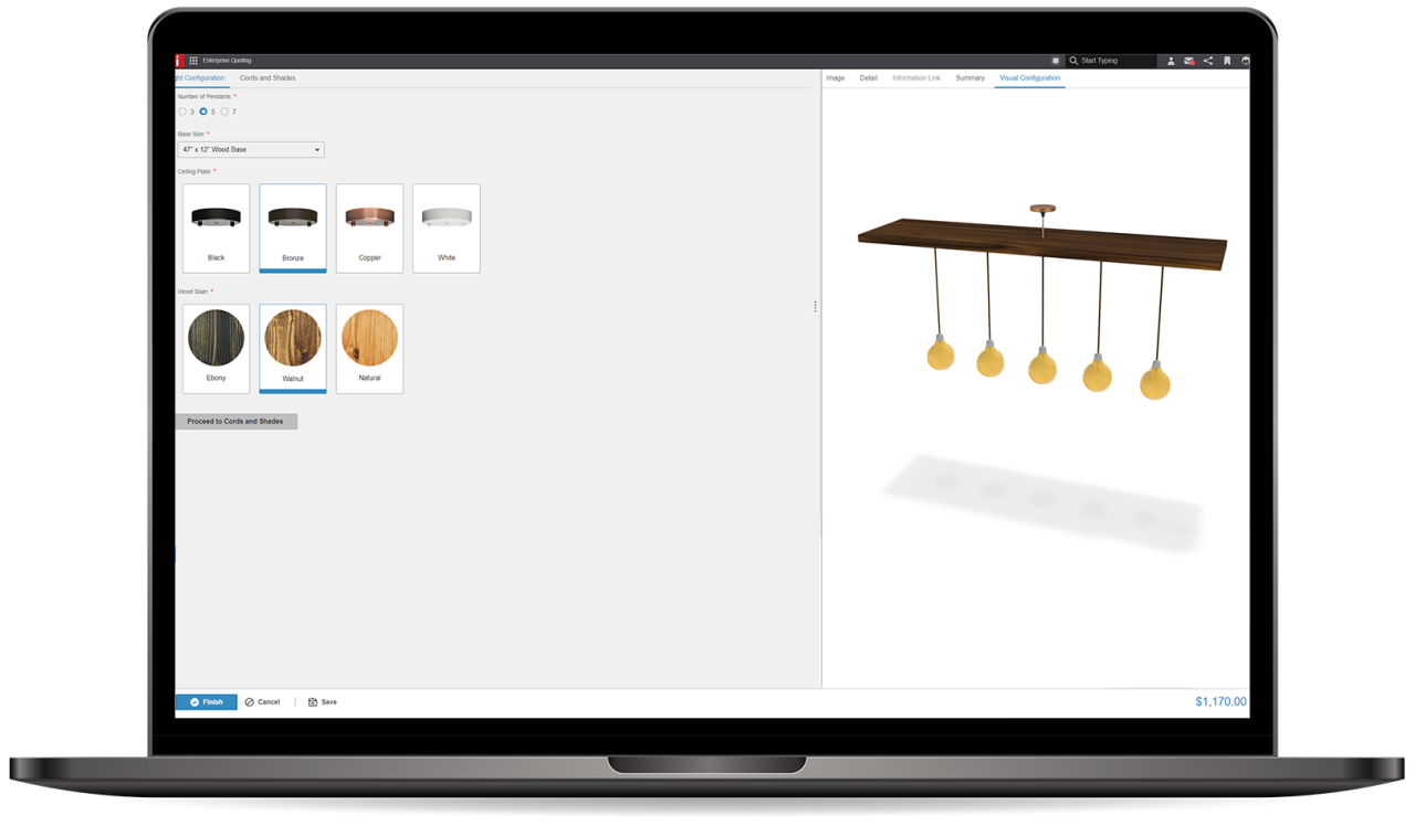 Lighting & Electrical CPQ Configure Price Quote